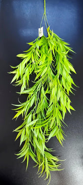 Floare Curgătoare Decorativă 100 cm – Model Verde Intens cu Frunze Subțiri